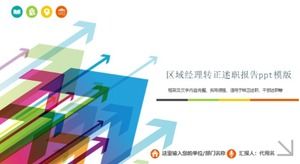 Modello ppt del rapporto di debriefing del manager regionale