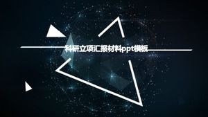 Plantilla ppt de material de informe de proyecto de investigación científica