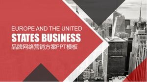 เทมเพลต ppt แผนการตลาดเครือข่ายแบรนด์