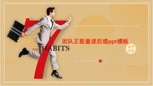 Pozytywna energia zespołu po przeczytaniu szablonu ppt