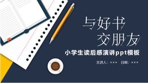 İlkokul öğrencileri konuşma ppt şablonunu okuduktan sonra