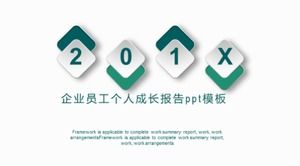 Plantilla ppt de informe de crecimiento personal de empleados corporativos