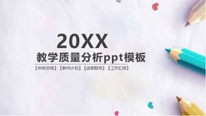 Plantilla ppt de análisis de calidad de enseñanza