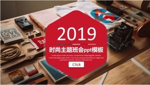 Fashion theme class meeting ppt template