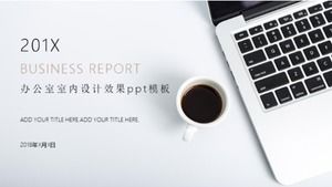 قالب تأثير التصميم الداخلي للمكتب