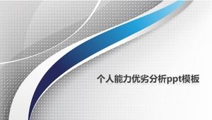 Modelo de ppt de análise de pontos fortes e fracos de habilidades pessoais