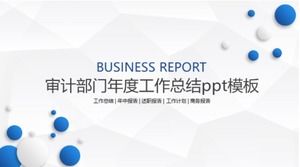 Dział audytu roczne podsumowanie pracy szablon ppt