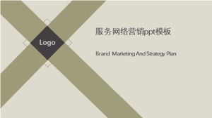 Hizmet ağı pazarlama ppt şablonu