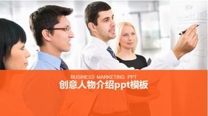 Template ppt pengenalan karakter kreatif