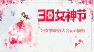 PPT-Vorlage für die Anerkennungskonferenz zum Frauentag