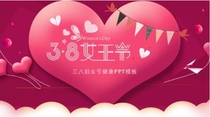 Modello ppt per la salute della festa della donna dell'8 marzo