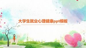 Modello ppt per la salute mentale dell'occupazione degli studenti universitari