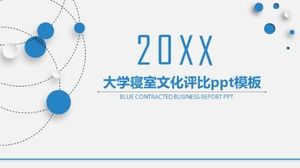 Templat ppt evaluasi budaya asrama universitas