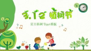 قالب الصيف يوم الشجرة ppt