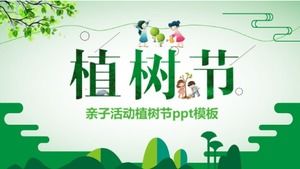 Modèle ppt d'activités parent-enfant pour la journée de l'arbre