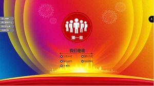 Modello ppt di rapporto di lavoro del dipartimento giudiziario semplice e pratico