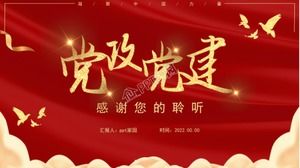 Templat ppt laporan kerja kantor cabang cabang partai akar rumput