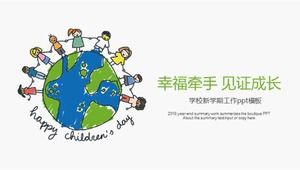 Schule neue Semesterarbeit ppt-Vorlage