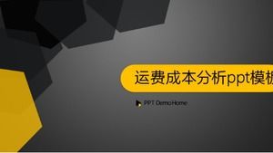 Frachtkostenanalyse ppt-Vorlage