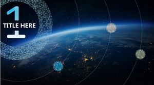 星海科技主題工作報告ppt模板