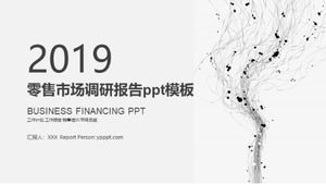 Modelo de ppt de relatório de pesquisa de mercado de varejo