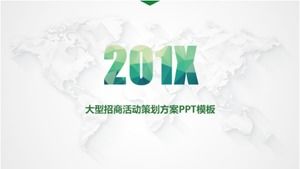 Plantilla ppt del plan de promoción de inversiones a gran escala