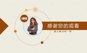 Modèle ppt de profil personnel de campagne étudiante