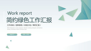 Prosty trójkątny szablon ogólnego raportu z pracy PPT