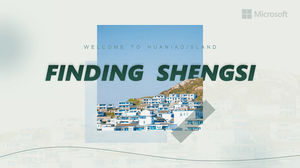 Simple and elegant European and American style general PPT template