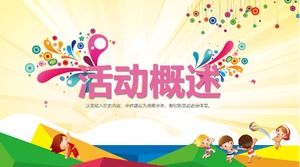 Szenisches Sportprojekt ppt-Vorlage