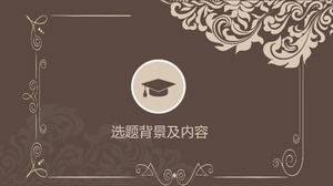 Plantilla ppt de entrevista de reexamen de examen de ingreso de posgrado