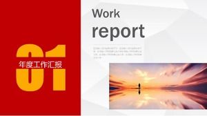 Simple Chinese judicial work report ppt template
