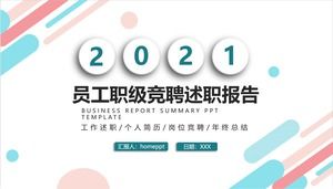 PPT-Vorlage für Rangwettbewerbsberichtsberichte