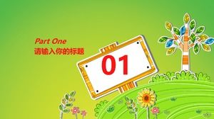 Graduate self-recommendation letter ppt template