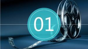 Schöne PPT-Vorlage für den Arbeitsbericht der Filmmedien-Nachrichtenindustrie