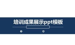 Hasil pelatihan menampilkan template ppt