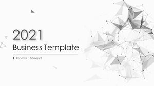 Creative minimalist black and gray dot line design PPT template