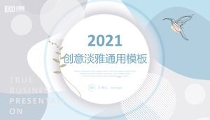 Elegant creative irregular geometric PPT template