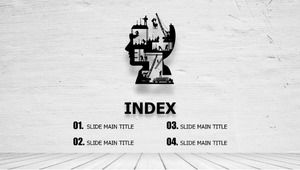 Hotel plan reklamy WeChat szablon ppt