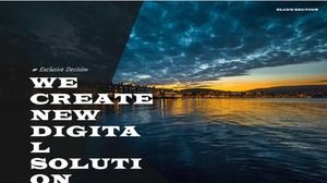 plantilla ppt de visualización de proyecto de aplicación