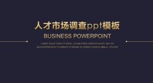 Modello ppt per ricerche di mercato sui talenti