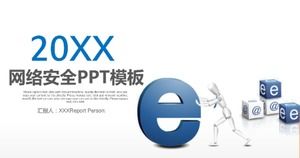 Netzwerksicherheit Big-Data-Technologie Internet-Cloud-Service ppt-Vorlage