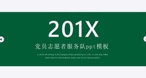 Parteimitglied Freiwilligendienst Team ppt-Vorlage