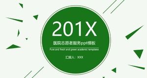 Templat ppt layanan sukarela rumah sakit