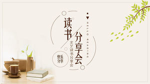 Szablon spotkania PPT z dzieleniem się literaturą i sztuką w czytaniu