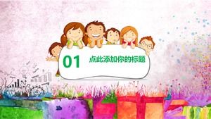 Modello ppt per libri di testo in lingua inglese per bambini