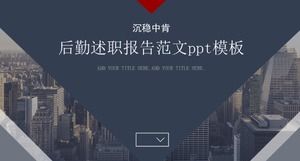 Modelo de ppt de relatório de relatório de logística