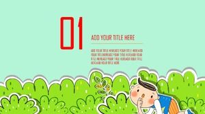 PhD akademischer Bericht ppt-Vorlage