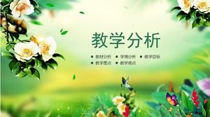 Plantilla ppt de diseño de enseñanza de arco iris de primer grado