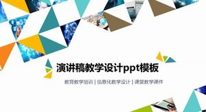 Konuşma öğretimi tasarımı ppt şablonu